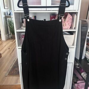 SHEIN Black Corduroy Dress